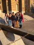 City Voices women outside the Iowa State Capitol at the World Food Prize Ceremony, October 2015